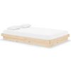 vidaXL Giroletto in Legno Massello 120x190 cm Small Double