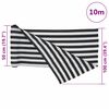 vidaXL Rete per Privacy Antracite e Bianca 1x10 m in HDPE 195 g/m&sup2;