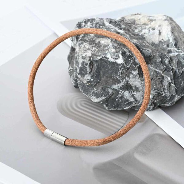 vidaXL Cordino in Pelle Marrone &Oslash;4 mm x 5 m Pelle