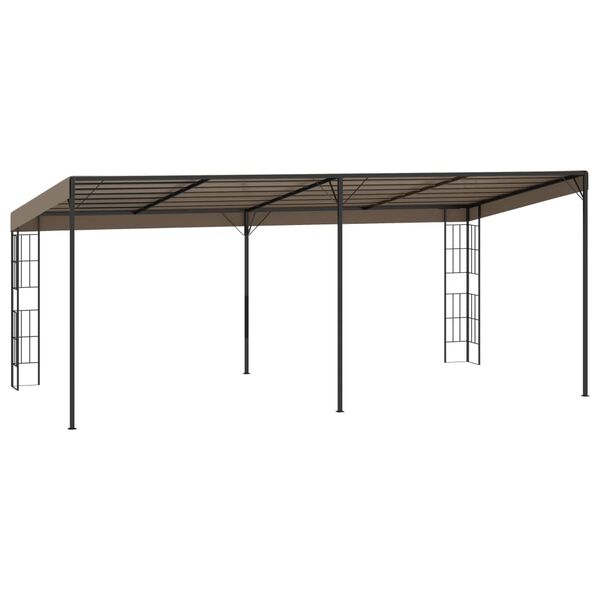 vidaXL Gazebo a Parete 6x3 m Talpa in Tessuto