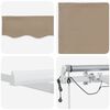 vidaXL Tenda Retrattile Beige 400 &times; 300 cm Poliestere e Metallo
