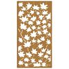 vidaXL Decorazione Muro Giardino 105x55 cm Foglia Acero Acciaio Corten