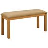 vidaXL Panchina da pranzo 95 x 32 x 45 cm Legno di Quercia Massello