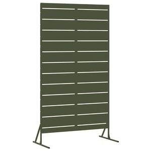 vidaXL Schermo per Privacy 100 x 50 x 180 cm Acciaio Verde Oliva