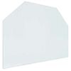 vidaXL Piastra in vetro per camino Trasparente 80 x 60 cm Vetro