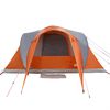 vidaXL Tenda da Campeggio a Cupola 6 Persone Grigio e Arancione