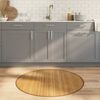 vidaXL Tappeto Rotondo Naturale 100 cm in Bamb&ugrave;