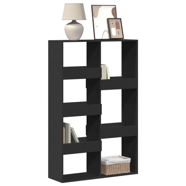 vidaXL Libreria Nera 100x33x155,5 cm in Legno Multistrato