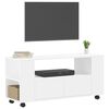 vidaXL Mobile Porta TV Bianco 102x34,5x43 cm in Legno Multistrato