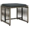 vidaXL Set da Pranzo da Giardino 7 pz con Cuscini in Polyrattan Grigio