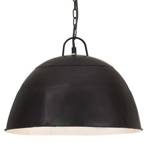 vidaXL Lampada Industriale Vintage 25 W Nera Rotonda 40 cm E27