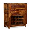 vidaXL Mobile Bar in Legno Massello di Acacia 85x40x95 cm