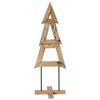 vidaXL Albero di Natale Marrone 120 cm Legno massello di teak