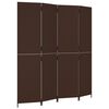 vidaXL Divisorio per Ambienti a 4 Pannelli Marrone in Polyrattan