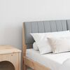 vidaXL Testiera imbottita Grigio chiaro 135 cm Pino massello