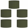 vidaXL Anello per vaso 5 pz Verde oliva 30 x 30 x 20 cm