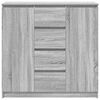 vidaXL Credenza con Cassetti Grigio Sonoma 100,5x35x98,5 cm Truciolato
