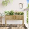 vidaXL Fioriera Giardino con Gambe 110x31x70 cm Legno Pino Impregnato