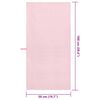 vidaXL Asciugamani Sportivi 2 pcs Rosa 100 x 50 cm
