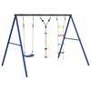 vidaXL Set Gioco da Esterno con Altalena Scala e Altalena a Disco
