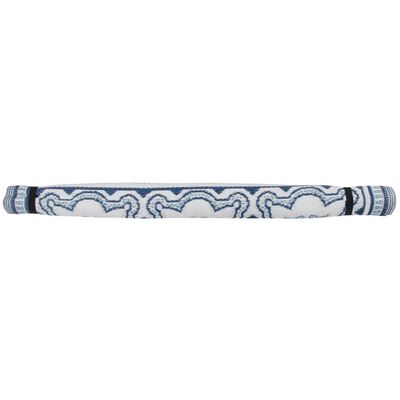 Esschert Design Tappeto da Esterno 151,5 cm Bianco e Blu OC23