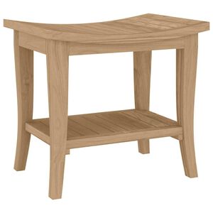 vidaXL Tavolino da Bagno 50x35x45 cm in Legno Massello di Teak