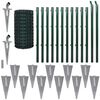 vidaXL Recinzione Euro in Acciaio 25x1,7 m Verde
