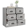 vidaXL Credenza Grigio Sonoma 70x35,5x67,5 cm in Legno Multistrato