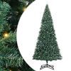 vidaXL Albero di Natale Artificiale Pre-illuminato con Set di Palline