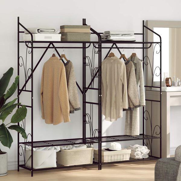 vidaXL Armadio Aperto Tinta unita 2 pcs 78 x 36 x 158 cm