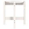 vidaXL Tavolino da Salotto Bianco Ø 42,5x45 cm Legno Massello di Pino
