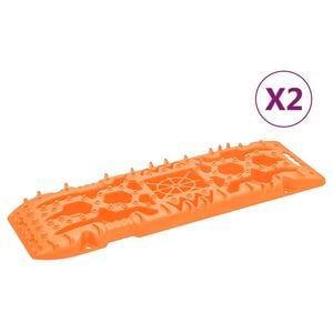 vidaXL Tavole di Trazione 2 pz Arancioni 107x31x7 cm Nylon