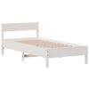 vidaXL Letto senza Materasso Bianco 90x190 cm in Legno Massello Pino