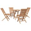 vidaXL Set da Giardino 3 pz Marrone Legno Teak Massello