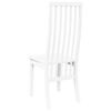 vidaXL Sedie da Pranzo 2 pz Bianche in Legno Massello di Hevea