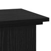vidaXL Supporto per piante Rovere Nero 33 x 33 x 80 cm