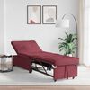 vidaXL Divano letto Rosso 194 x 67 x 37 cm Tessuto