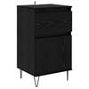 vidaXL Credenza Rovere nero 35 x 40 x 70 cm Legno multistrato