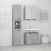 vidaXL Set di Mobili da Bagno 3 pz Grigio Cemento in Legno Multistrato