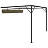 vidaXL Gazebo da Giardino con Tetto Retrattile 3x3 m Talpa 180 g/m&sup2;