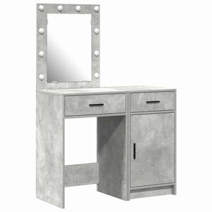 vidaXL Tavolo da Trucco con cassetto 2 pcs Grigio 50 x 41 x 135 cm