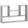 vidaXL Scaffale da parete Sonoma grigio 100 x 17 x 60 cm
