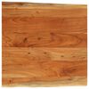 vidaXL Piano Tavolo 60x60x3,8 cm Quadrata Legno Acacia Bordi Vivi