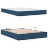 vidaXL Letto con contenitore e materasso Blu 140 x 200 cm Poliestere