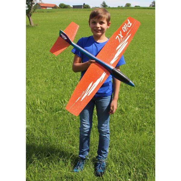 JAMARA Aliante Giocattolo in Schiuma Pilo XL Arancione e Blu