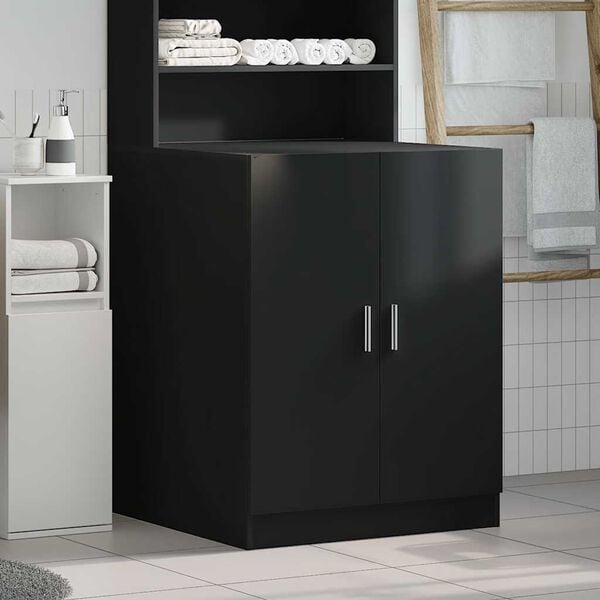 vidaXL Mobile per Lavatrice Nero 71x71,5x91,5 cm