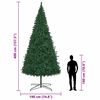 vidaXL Albero di Natale con luci a corde decorative Verde 400 cm PVC