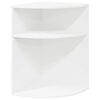 vidaXL Tavolino Bianco 39,7 x 39,7 x 60 cm Legno multistrato