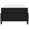 vidaXL Struttura del letto con materasso Nero 90 x 190 cm Tessuto