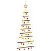 vidaXL Albero di Natale appeso con palle 120 cm 50 LED Bianco caldo